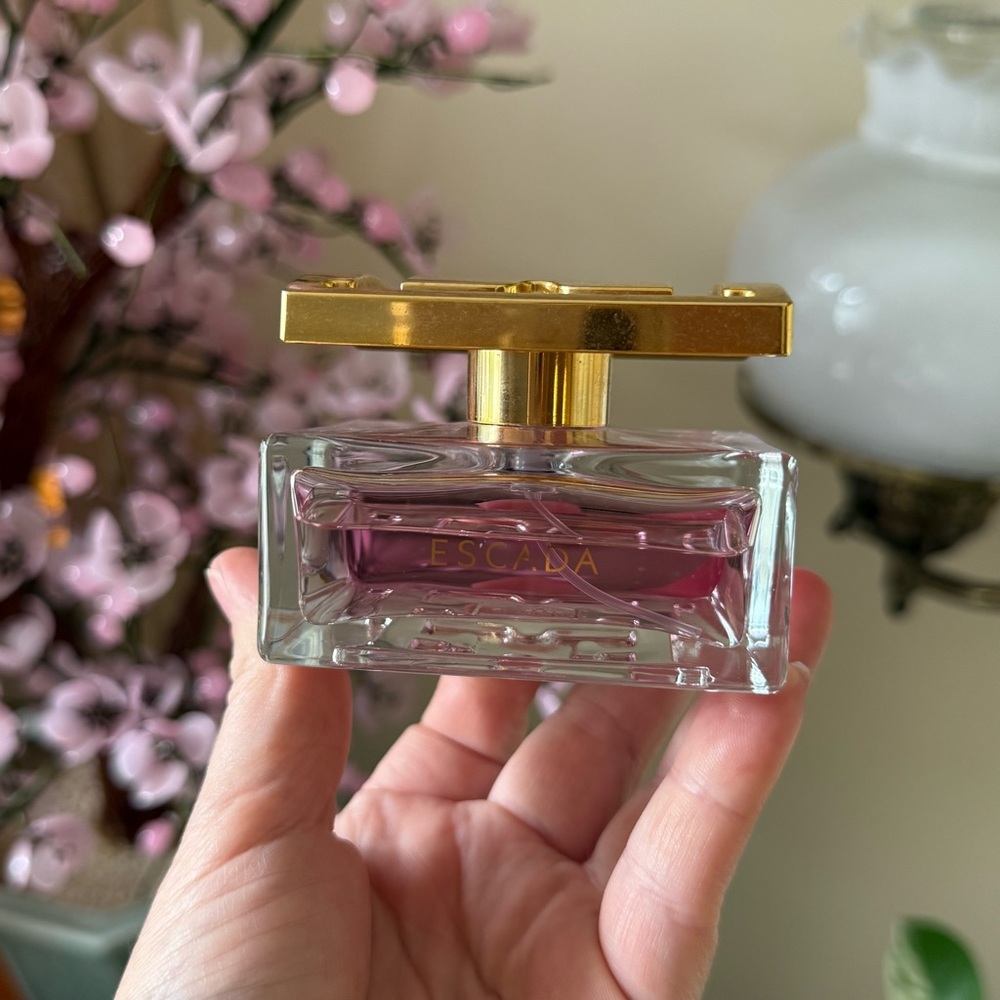 Escada Fragrance with Gold and Purple‎ Accents